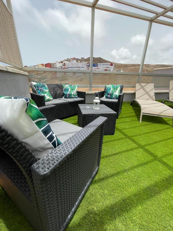 Atico "Turquesa Beach" Con Piscina, Terraza Y Barbacoa Sardina Екстер'єр фото